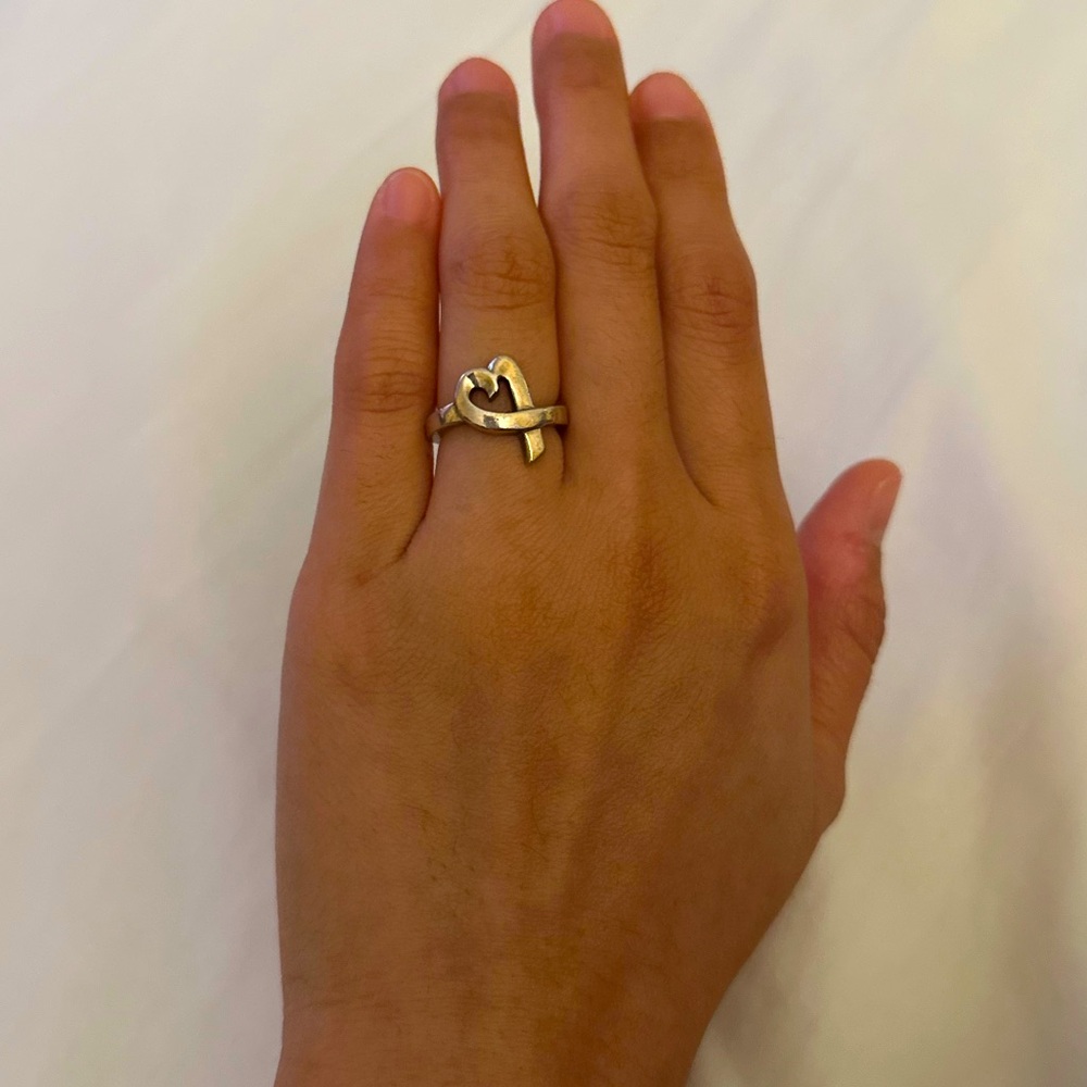 Tiffany Co. Paloma Picasso Sterling Silver Ring, size 5.5